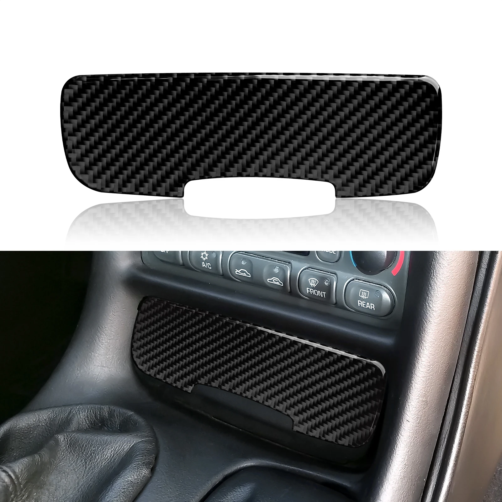 

Carbon Fiber Car Power Outlet Cover Interior Trim Sticker Decal for Chevrolet Corvette C5 1998 - 2004 Accessories