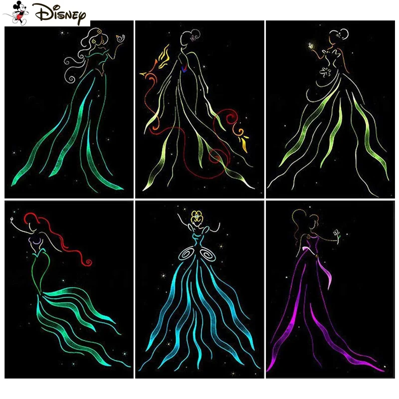 

Алмазная вышивка «мультяшная принцесса», алмазная 5D Вышивка «сделай сам», полноразмерная/квадратная, вышивка крестиком, украшение для дома