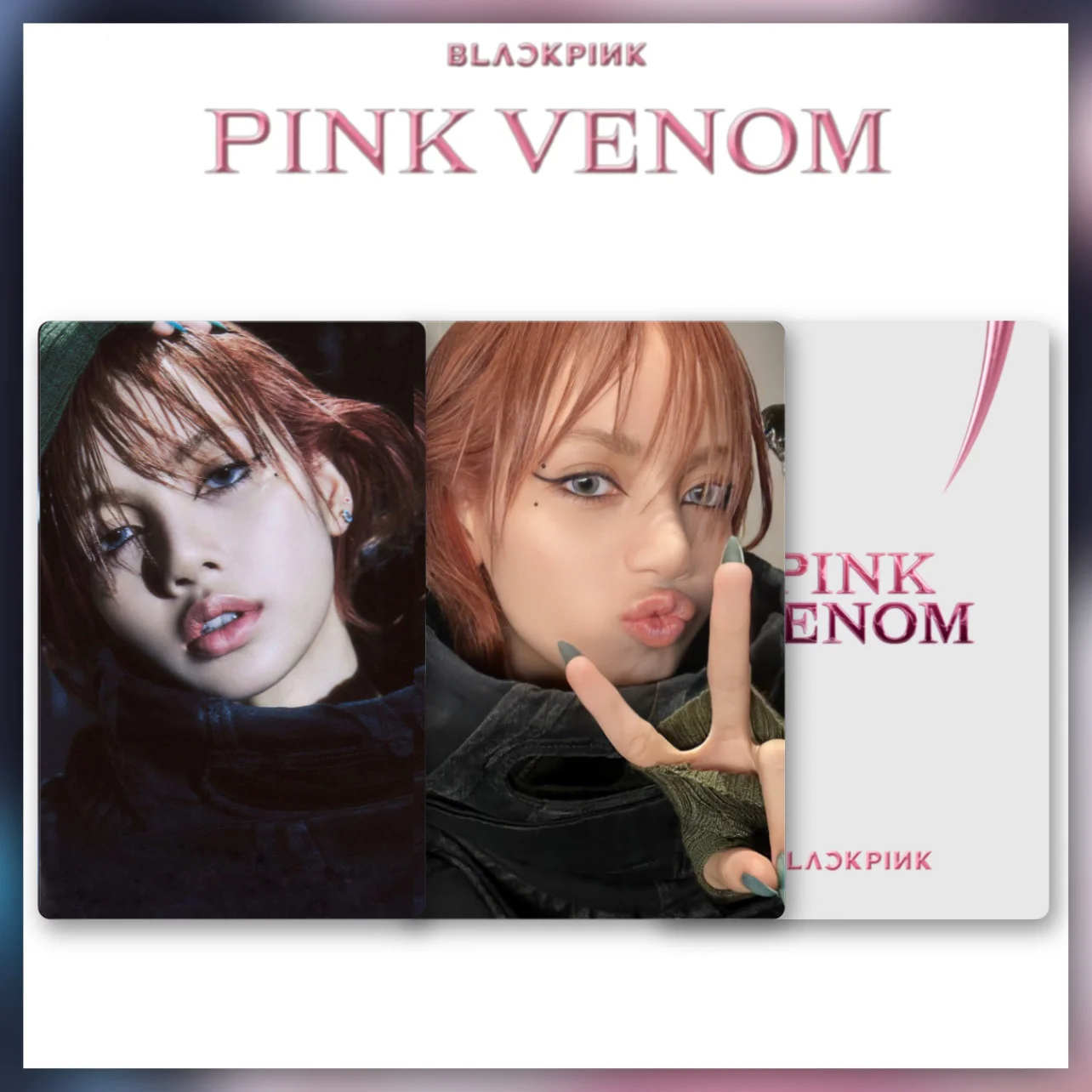 8 шт./набор закладки для карт BLACKPINK розовый яд для коллекции Lisa Jennie Rose Jisoo блэкпинк включен