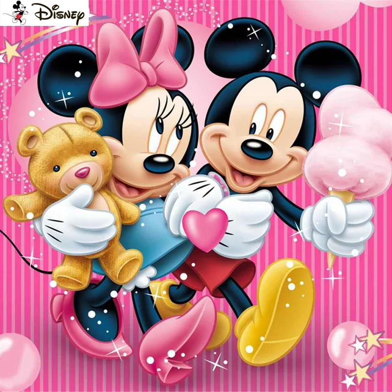 

Алмазная вышивка «мультяшный Микки Маус», алмазная 5D Вышивка «сделай сам», полноразмерная/квадратная, вышивка крестиком, украшение для дом...