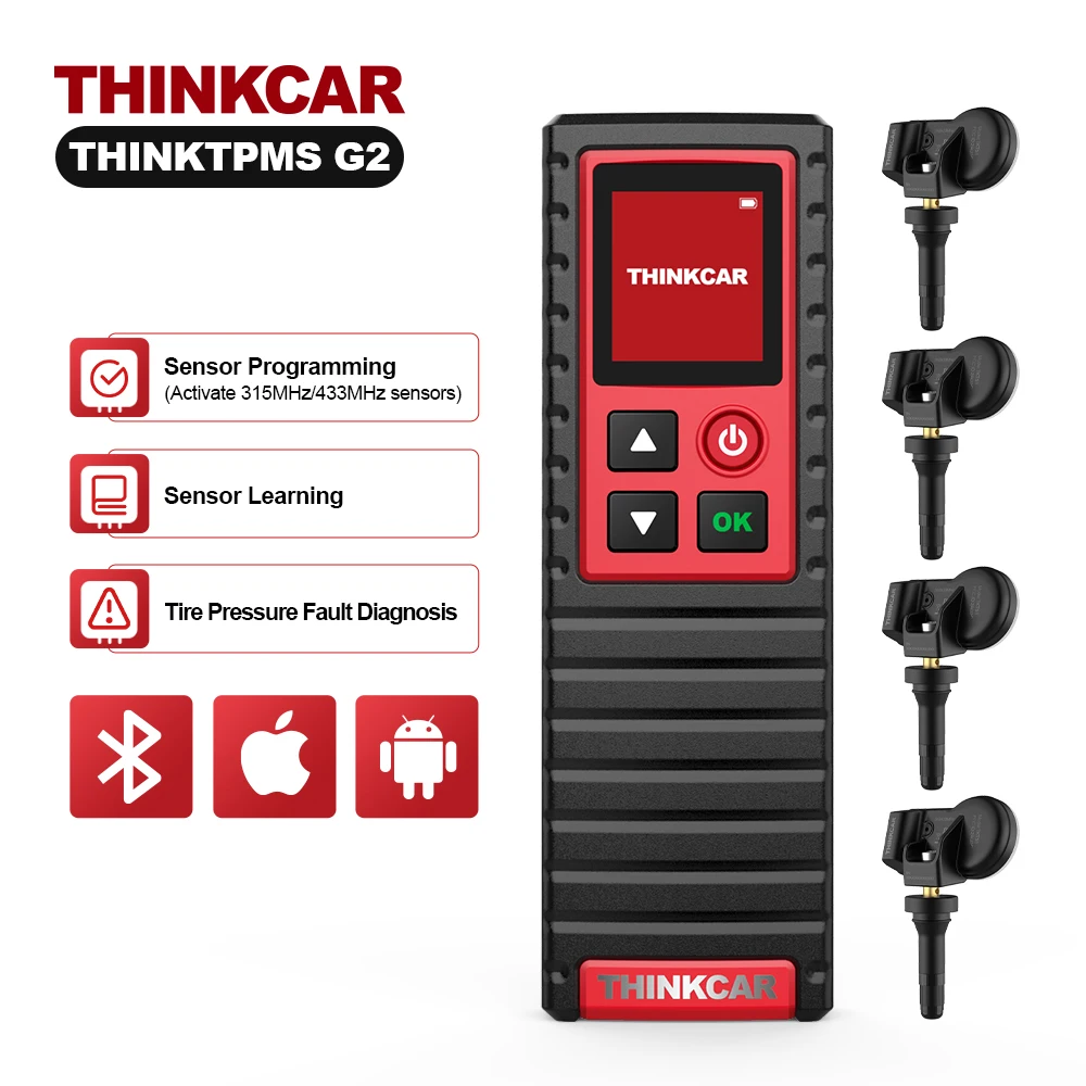 

THINKCAR G1 S1 Smart Car TPMS Tire Pressure Monitoring System TMPS LCD Display USB Auto Security Alarm Tire Pressure Sensor