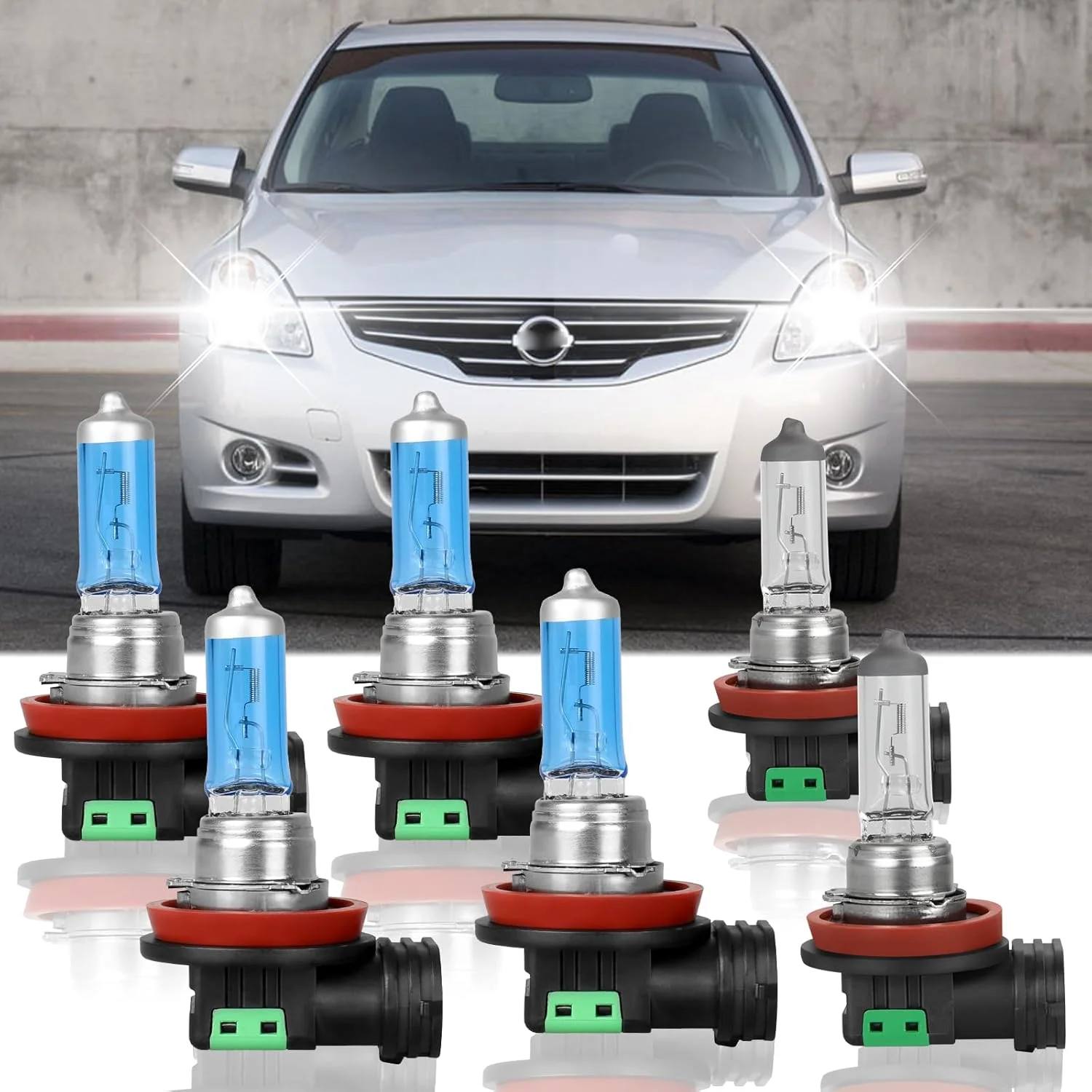 Комбинированный комплект из 4/6 шт. для Nissan Altima (2002-2020) фары дальнего и ближнего