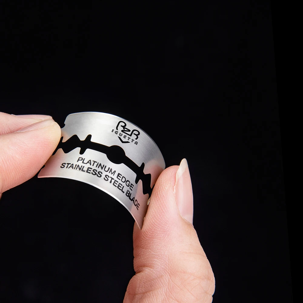 нож с двойным лезвием бритва набор одноразоаых бритв лопасти IGUETTA Новый