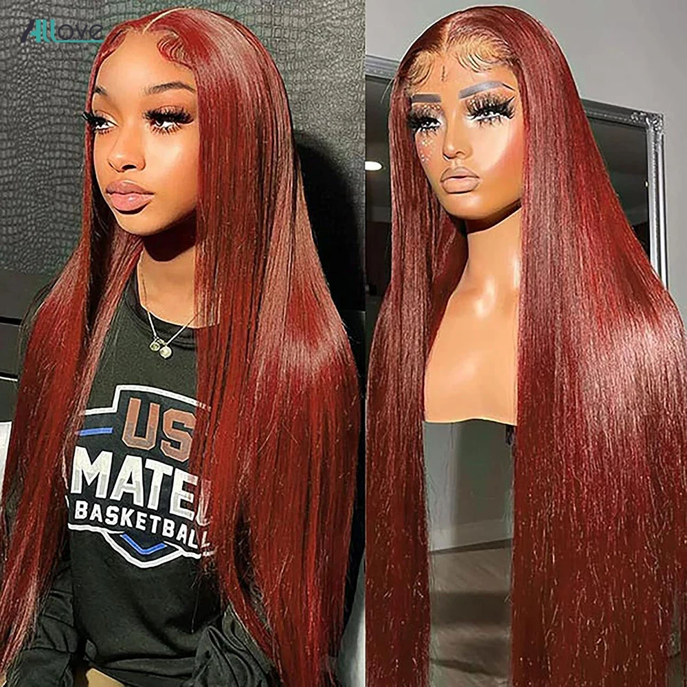 Ed Dark Red Hair Wigs