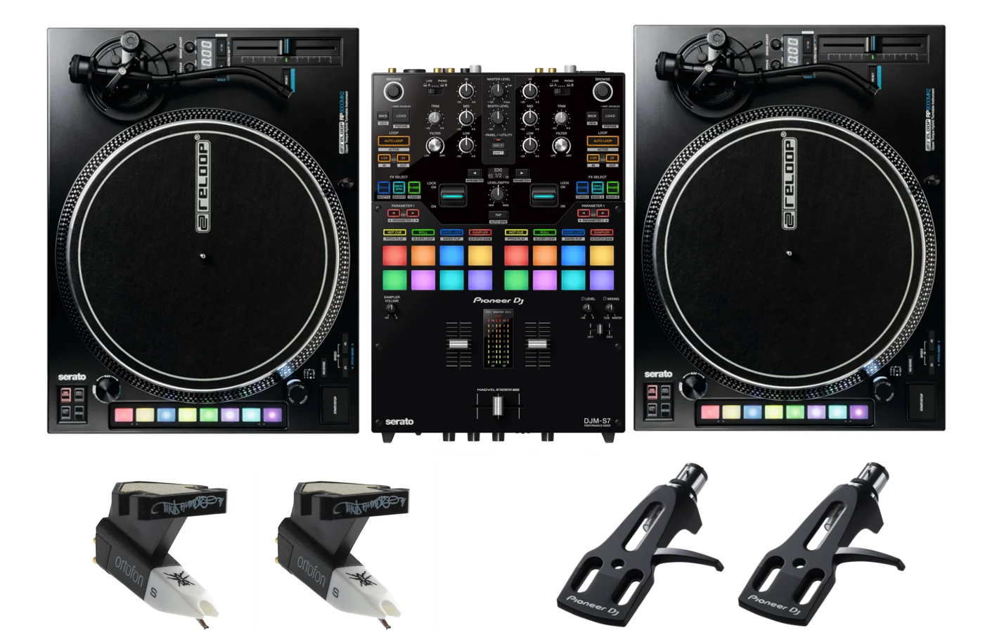 

ORDER NEW PIONEER DJ DJM-S7 + RELOOP RP-8000 MKII WITH CARTRIDGES AND HEADSHELLS BUNDLE