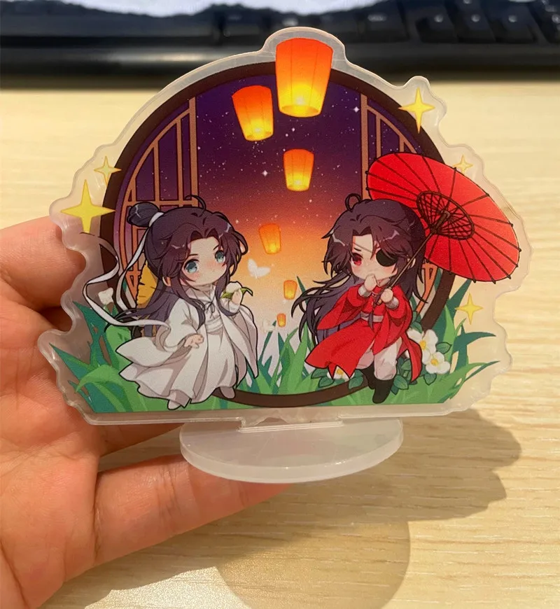 10 см модель Tian Guan Ci Fu фигурка на акриловой подставке Аниме Небесный официальный