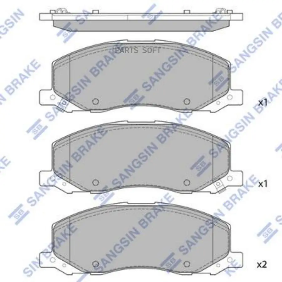 SANGSIN BRAKE SP1819 Колодки тормозные SANGSIN BRAKE SP1819 OPEL INSIGNIA  2.0T 18 пер 1шт | AliExpress