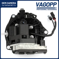 vagopp oem rearcamera 5 pin for vw golf 7 car parking monitoring front and back origianl flip emblem rear view camera wide angle