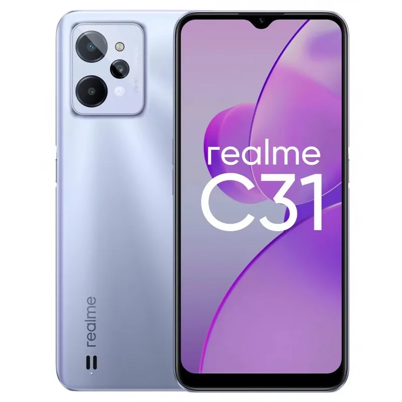 Смартфон Realme C31 4Гб 64Гб Серебристый 6.5&quot 1600*720 IPS 2*1.82+6*1.8ГГц 13+2+2Мп 5Мп 4G NFC 5000мАч And 11 -