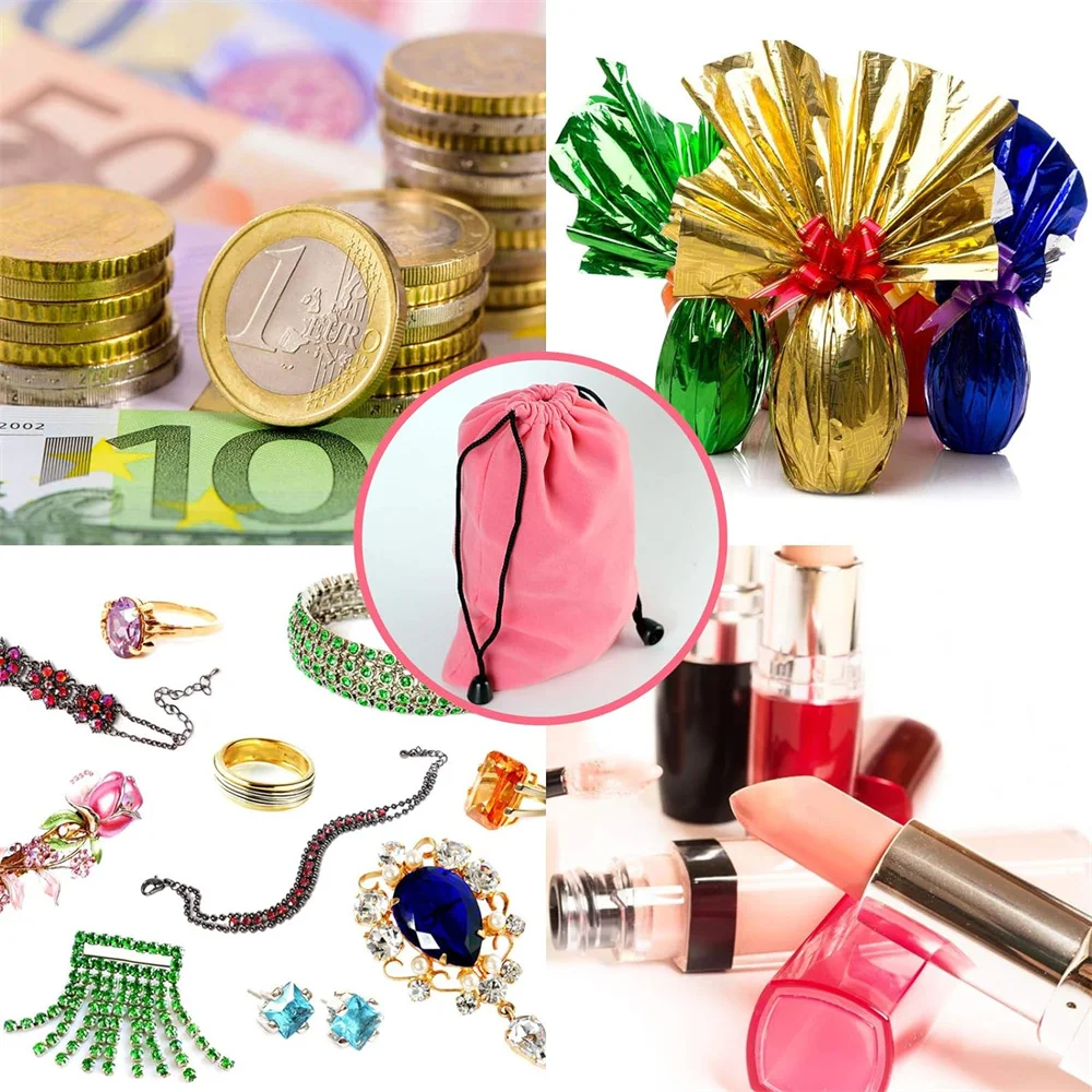 Сумка бархатная для ювелирных изделий упаковка из 25 больших сумок 6 75 х4 дюймов