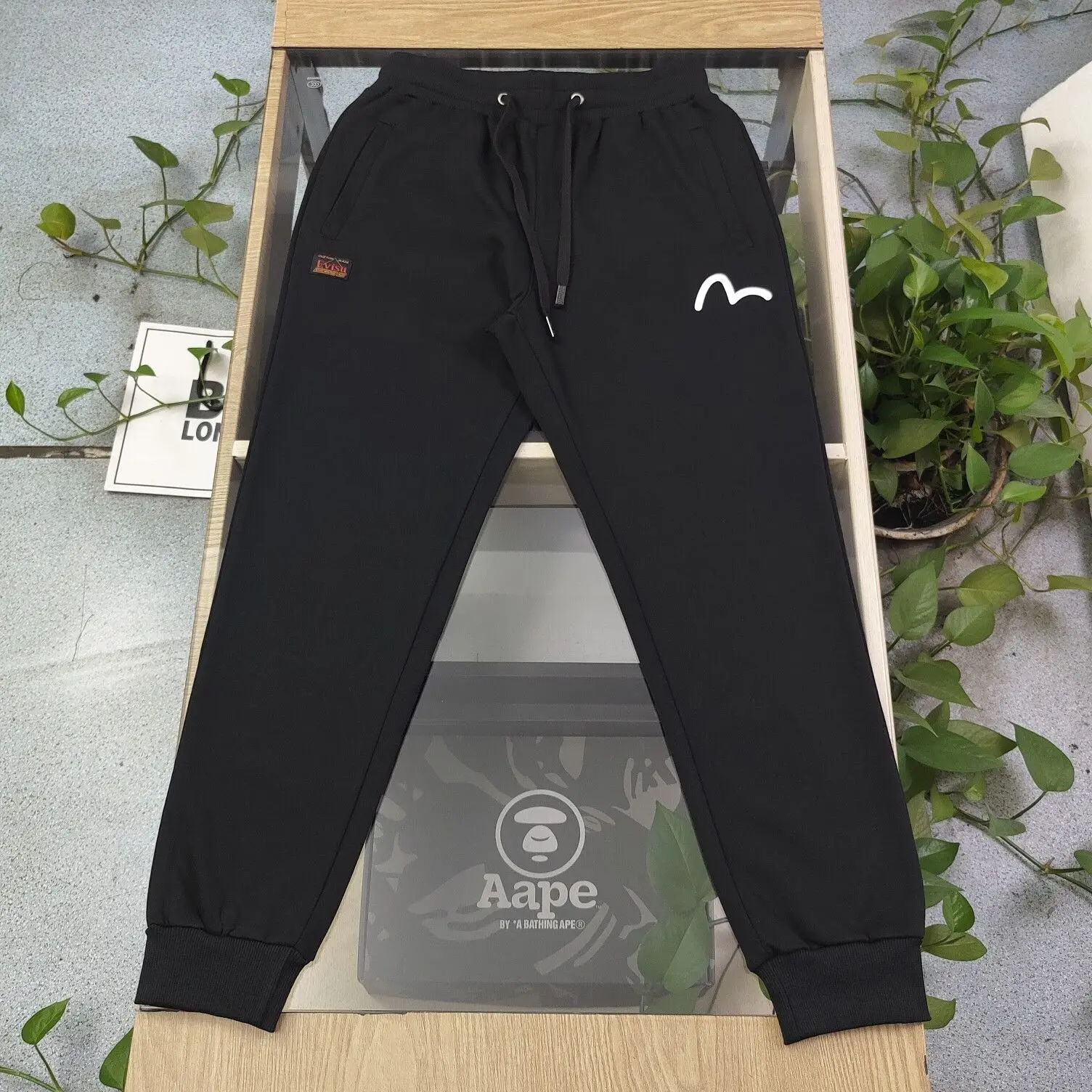 Спортивные Штаны Evisu Новые Осенне-зимние Большие M Граффити Повседневные