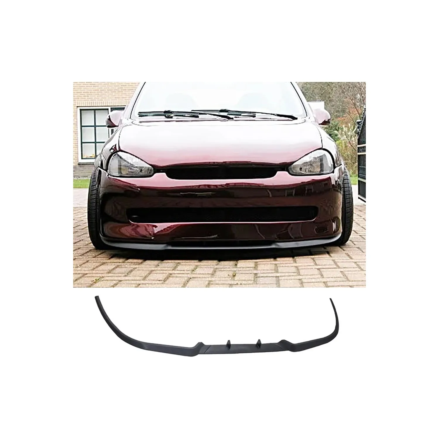 

Для Opel Corsa B передняя губа Cupr Спойлер 3 шт.-Универсальный Европейский бампер диффузор крылья зеркало крышка рокер радио боковые юбки