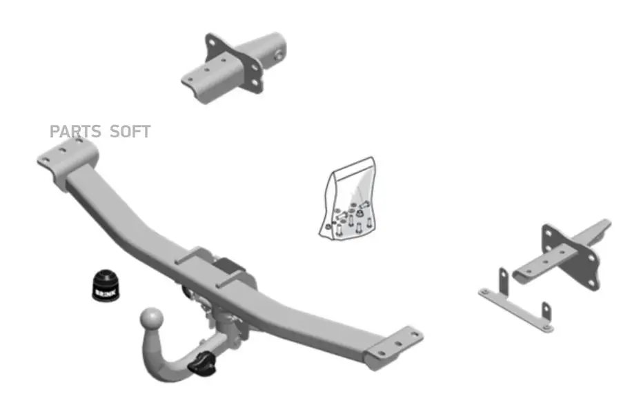 BRINK 601100 Фаркоп в ручную поворачиваемая