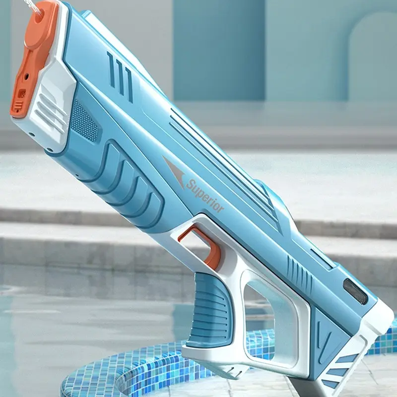 

Automatic Electric Water Gun Toy Summer Beach Induction Water Absorbing High Pressure Water Gun Outdoor Water Rifle Fight Toys