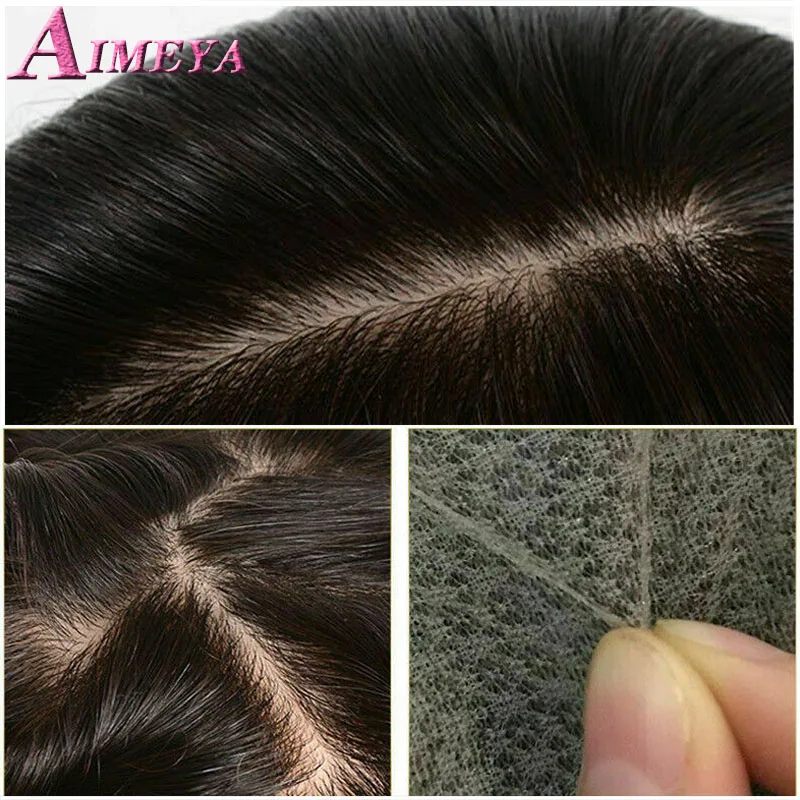 Женский парик из натуральных волос 12 х13см 15 х16 см