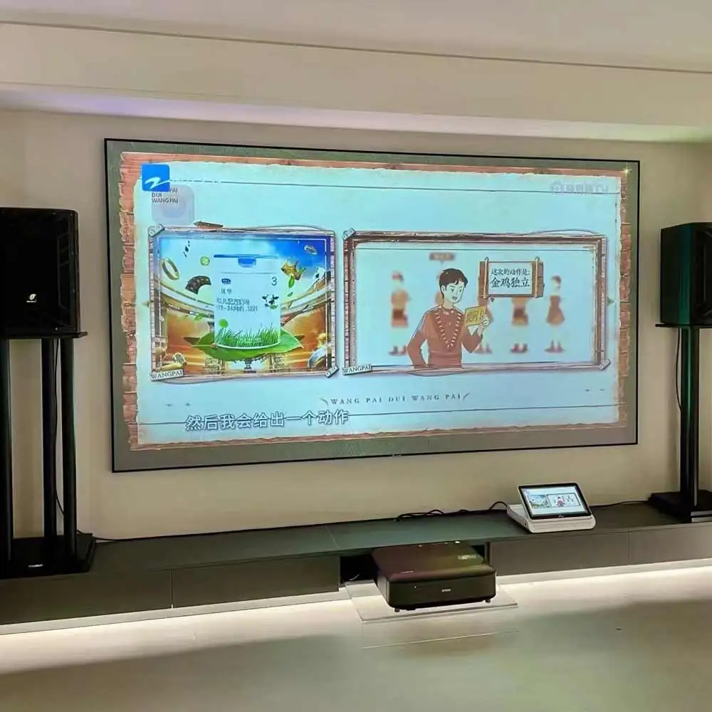 Экран проектора ALR 150-дюймовый фиксированный каркас 16:9 серый антисветовой экран