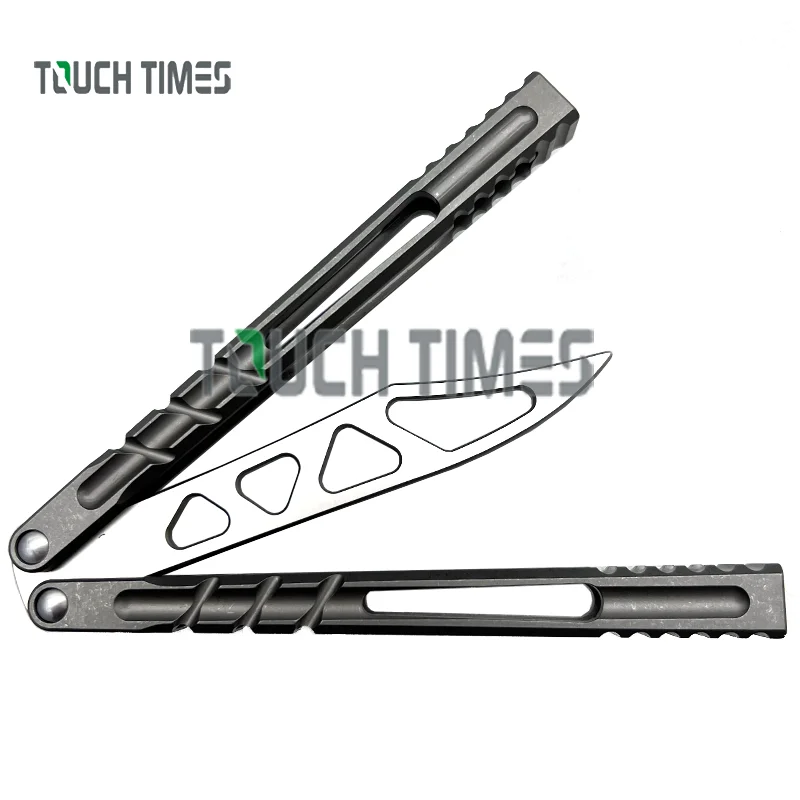 New Arrival Alpha Beast Balisong TheOne AB Trainer Clone Titanium Channel Bushings System Butterfly Knife Outdoor EDC Folding