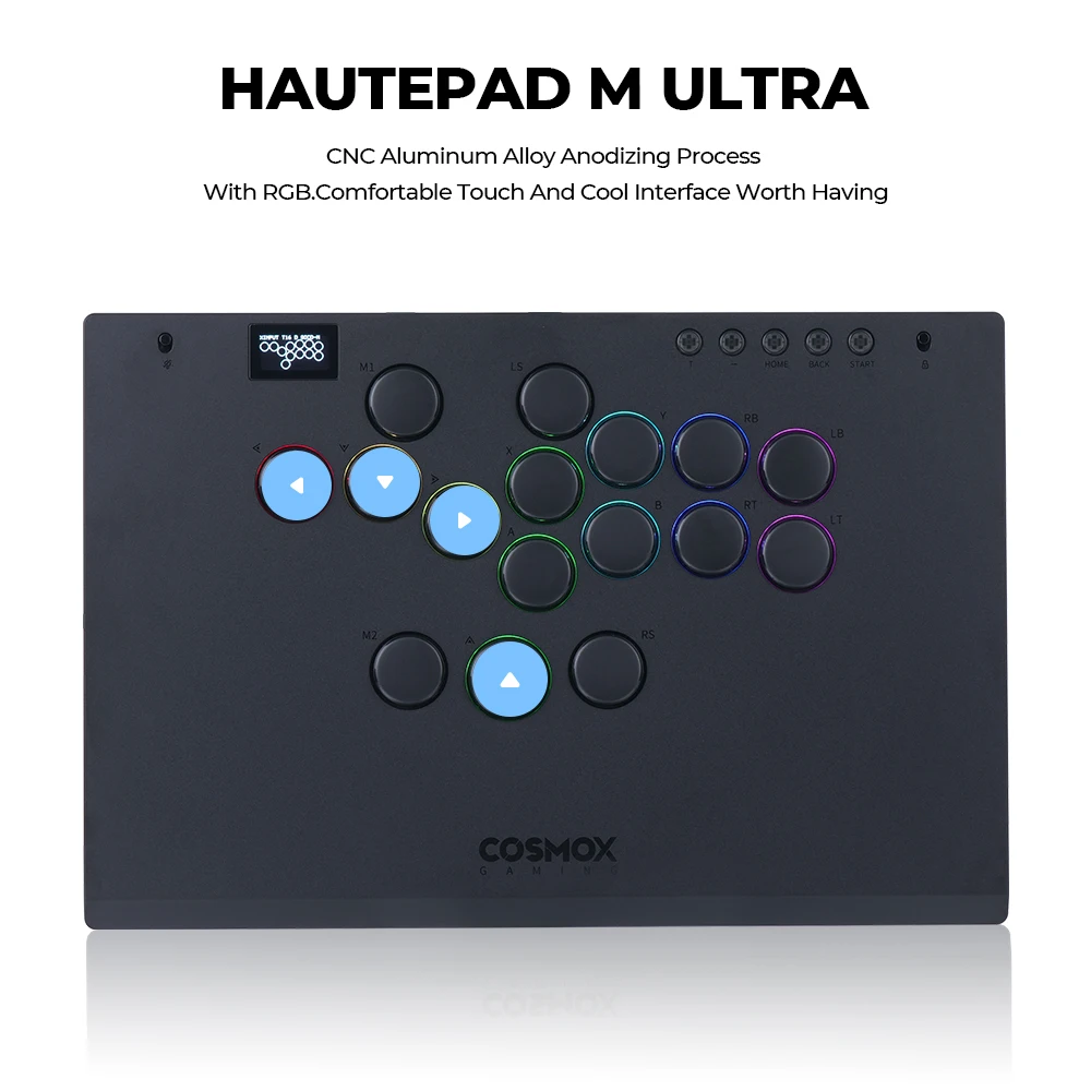 Фото Haute42 M-Ultra Алюминиевый сплав без рычага Arcade Stick Контроллер Hitbox для ПК/PS4/PS5/Switch Аркадный безрычажный контроллер №2