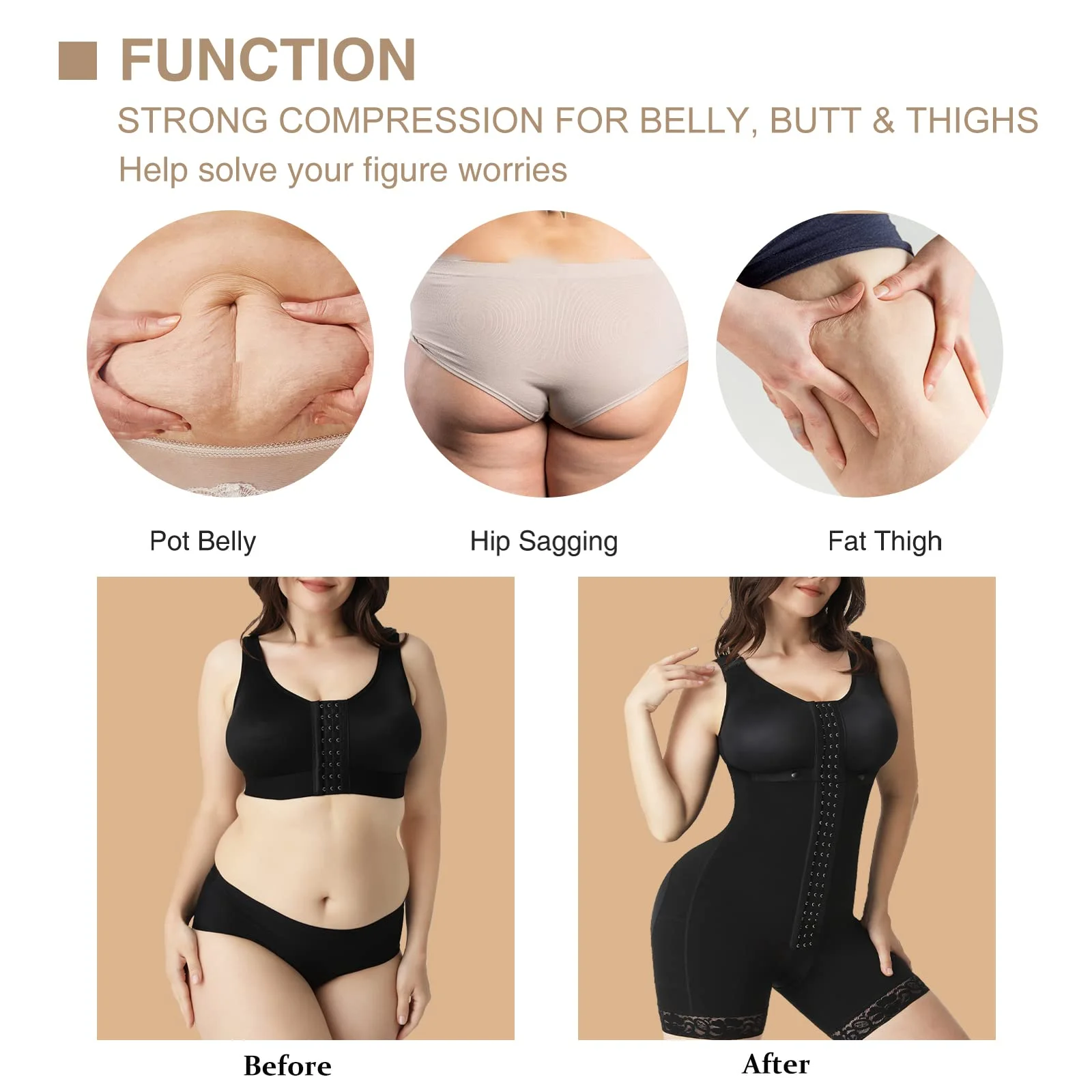 Fajas Colombianas Reductoras Y Moldeadoras Bra Shapewear for Women Full Body Shaper Waist Trainer Bodysuit Compression Garment