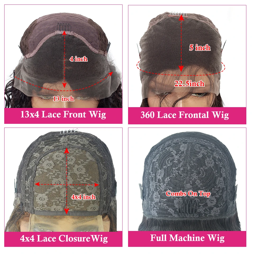 13x4 прямые волнистые парики на фронтальной сетке для женщин предварительно