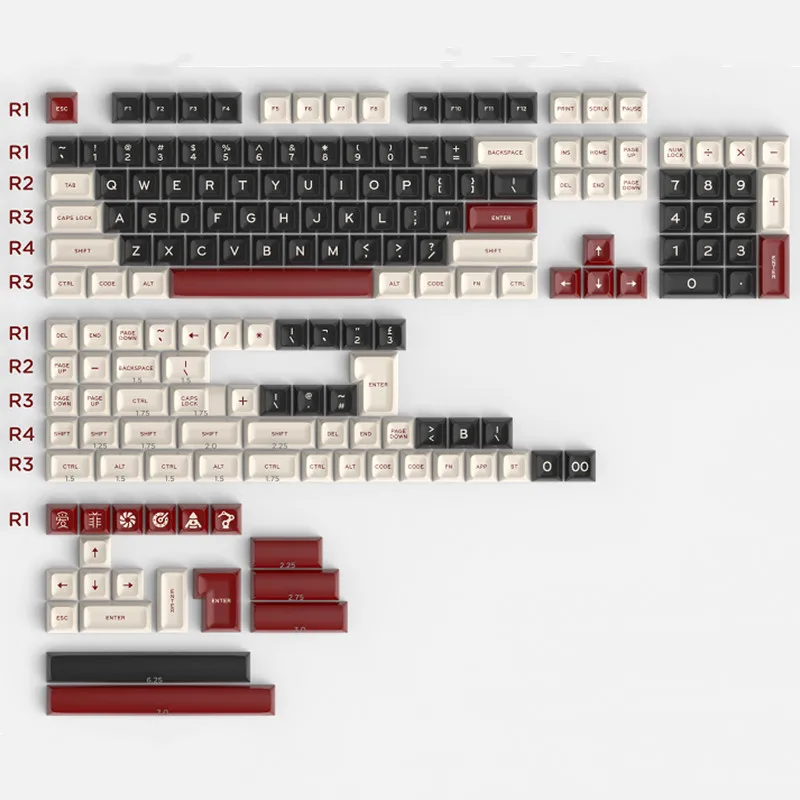 

SA Profile Shimmer/WA Wahtsy/Godspeed/Flamingo/Goldfish 172 клавиш ABS Doubleshot Keycap для игровой механической клавиатуры