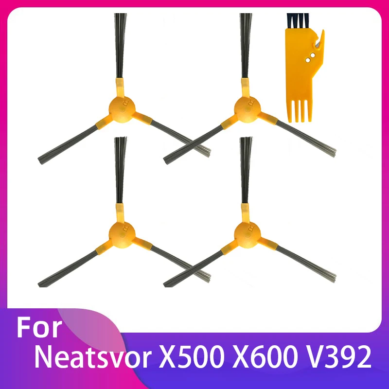 

Подходит для умного роботизированного пылесоса Neatsvor X500 X600 V392: моющаяся боковая щётка, замена для комплекта запасных аксессуаров очистителя