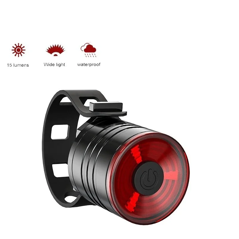 

Bicycle Light Taillight Aluminum Alloy Helmet Night Riding Warning Mountain Bike LED Headlight Rear Light Bicycle Accessories