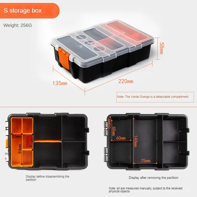 

Матовый Пластиковый Ящик Для Инструментов С Разделителями, Прочный Органайзер Для Болтов, Фурнитуры
