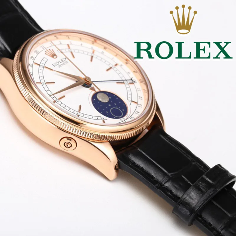 Часы в стиле Rolex салон европейской и американской моды золотое белое покрытие