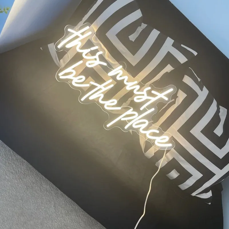 Неоновая лампа XUANBAIYI &quotThis Must Be The Place&quot