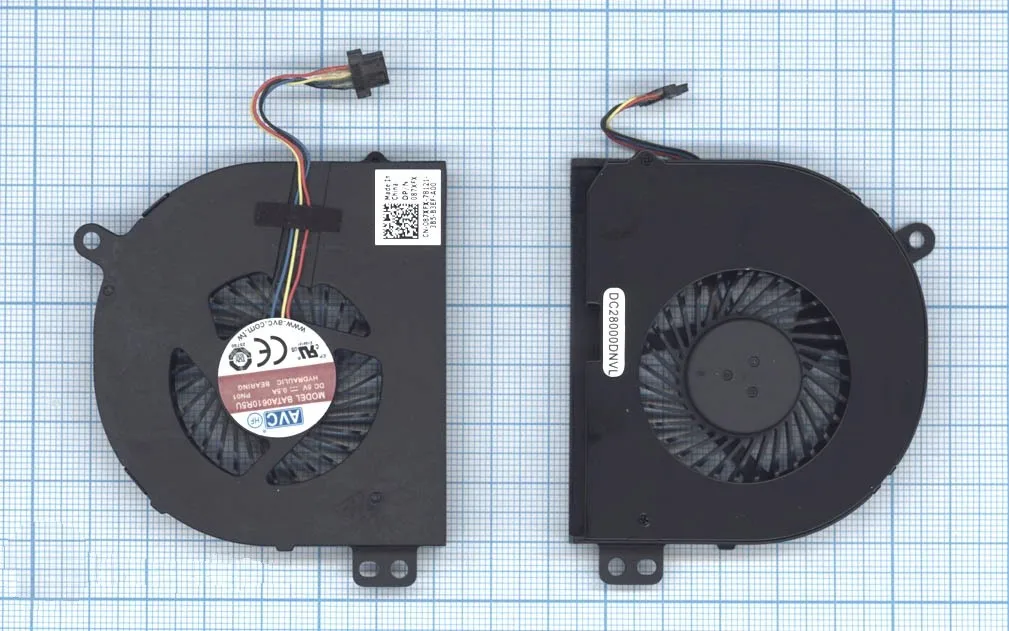 Вентилятор (кулер) для Dell 87XFX (4-pin)