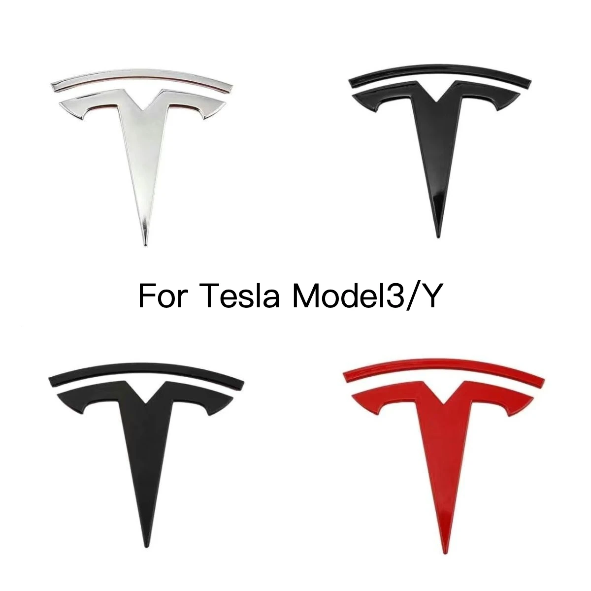 

Car Logo Is Suitable For Tesla Model3/Y Car Logo Sticker English Word Logo Rear Tail Logo Sticker