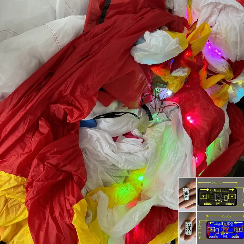 MLS цвет на заказ 16 квадратных светодиодных трилобитовых шоу Малао воздушный змей