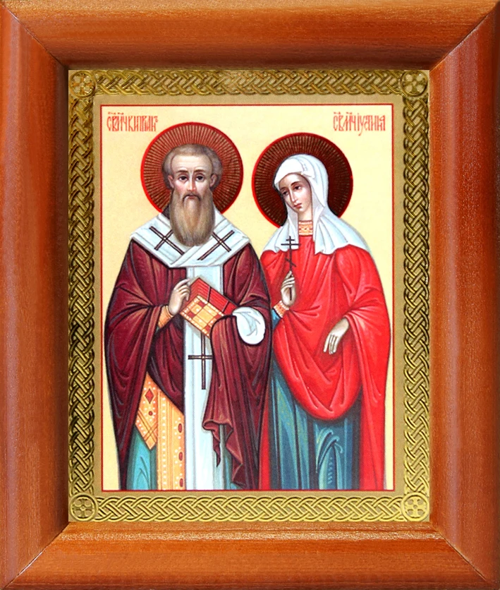 киприана и мученицы иустины. священномученик киприан и иустина икона. икона святого киприана и устиньи. святые киприан и иустина икона. священномученик киприан и иустина икона.