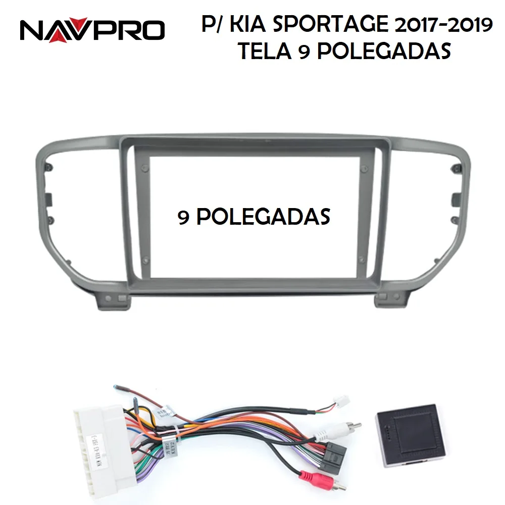 

9-дюймовый каркас/соединительный кабель для KIA SPORTAGE 2017-2019, для установки в центр мультимедиа, 9 "NAVPRO CASKA