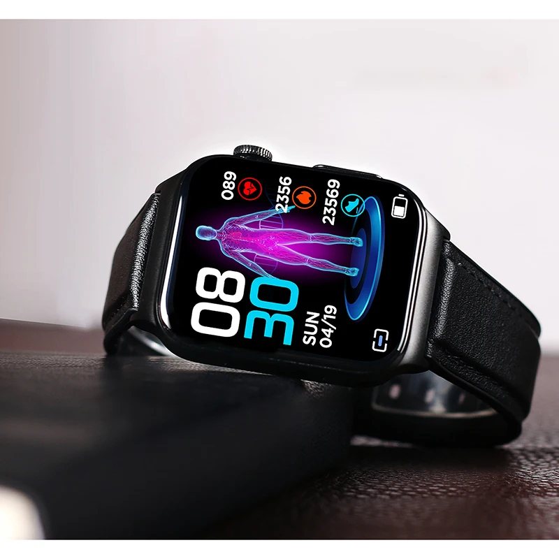 

ECG Health Testing Smart Watch E500 Blood Glucose Measurement IP68 Waterproof 1.83 Inch 240*284 HD Touch Screen Fitness Tracker