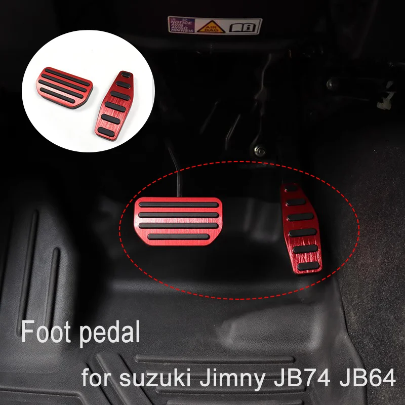

For Suzuki Jimny Sierra JB64 JB74 2019 2020 2021 2022 2023 AT Stainless Steel Car Foot Pedals Interior Accessory