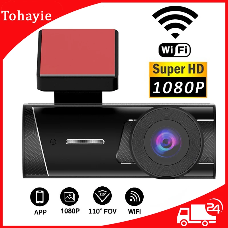 

WiFi Car Camera HD 1080P Dash Cam Night Vision Wide Angle Video Recorders With G-Sensor Car Camera Way Loop Recording Car DVR