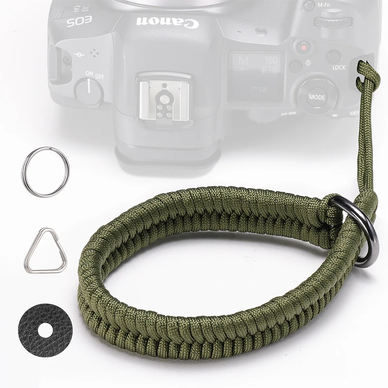 

Тканый ремешок для камеры Ulanzi, наручный ремешок для камеры, ручная ручка, Паракорд, плетеный браслет для Sony Pentax Panasonic DSLR, веревка для камеры