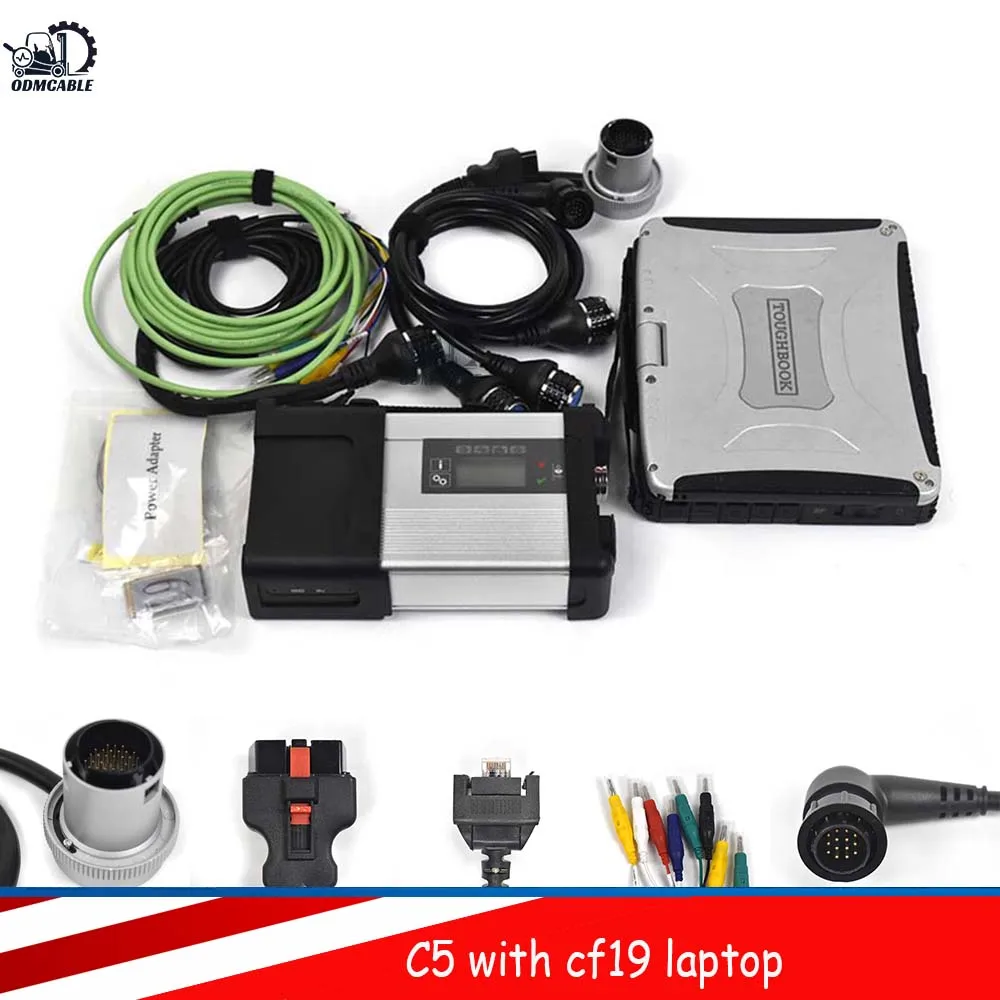 2023 для BENZ MB SD C5 интерфейс с кабелями 12 В и 24 автомобиль грузовик диагностический