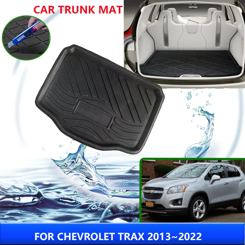 

Коврик для багажника Holden Trax Chevrolet Tracker 2013 ~ 2022 2017 2018 2019 2021 Автомобильный задний багажник, панель для багажа, аксессуары для интерьера