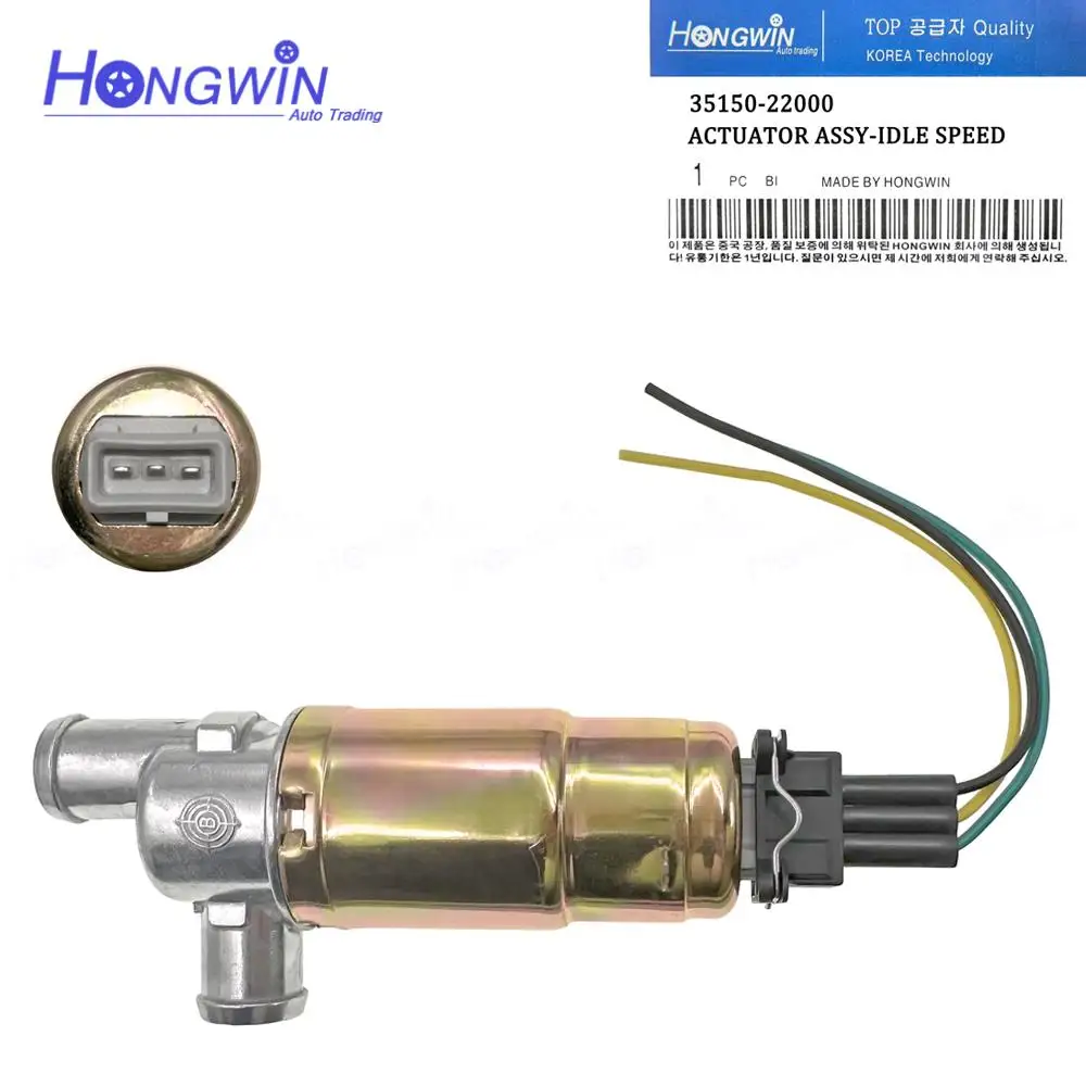 

Idle Air Control Valve + Connector Plug 35150-22000 For Hyundai Accent Elantra Kia Sportage Ferrari Saab VW Audi 900 0280140505