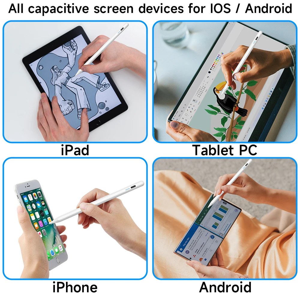 Универсальный стилус для Android IOS Windows сенсорная ручка iPad Apple карандаш Huawei Lenovo Samsung
