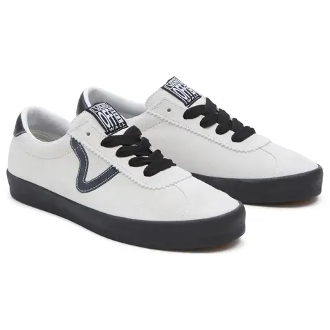 Белые черные кроссовки унисекс Vans Sport Low VN000CQRYB2