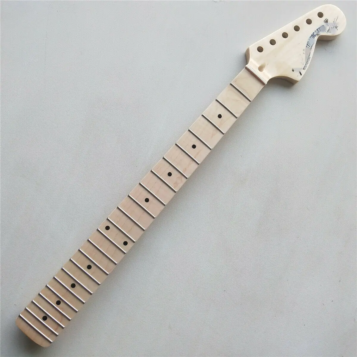 22 fret 25.5 inch Big head Guitar neck Maple Maple Fingerboard dot Inlay Gloss New Replacement enlarge