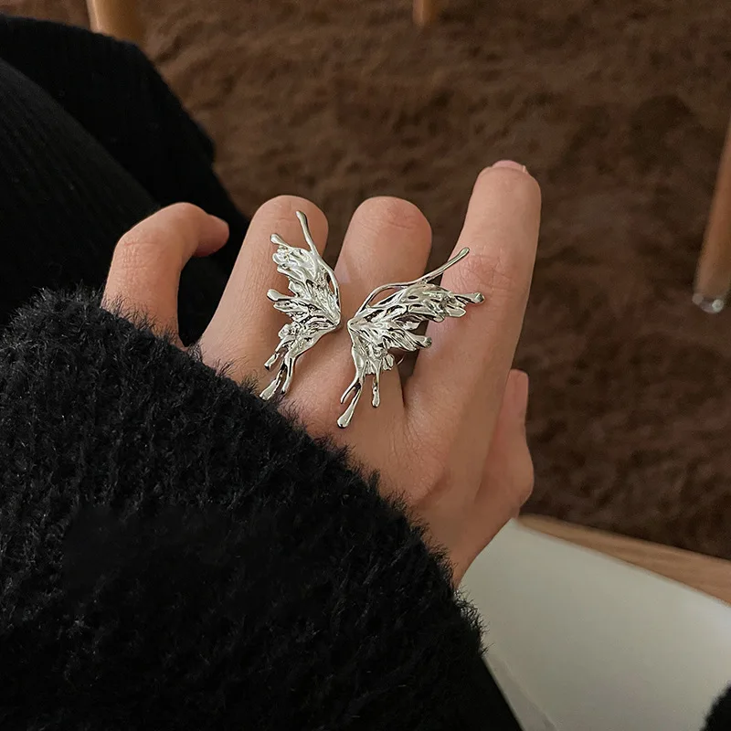 

Fairy Butterfly Ring High Quality Elegant Delicate Pearl Zircon Open Adjustable Ring Fashion Style Gifts For Women
