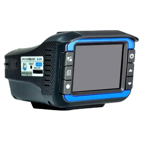 2-в-1 2-дюймовая автомобильная камера высокой четкости 720P, видеорегистратор, радар-детектор, видеорегистратор,