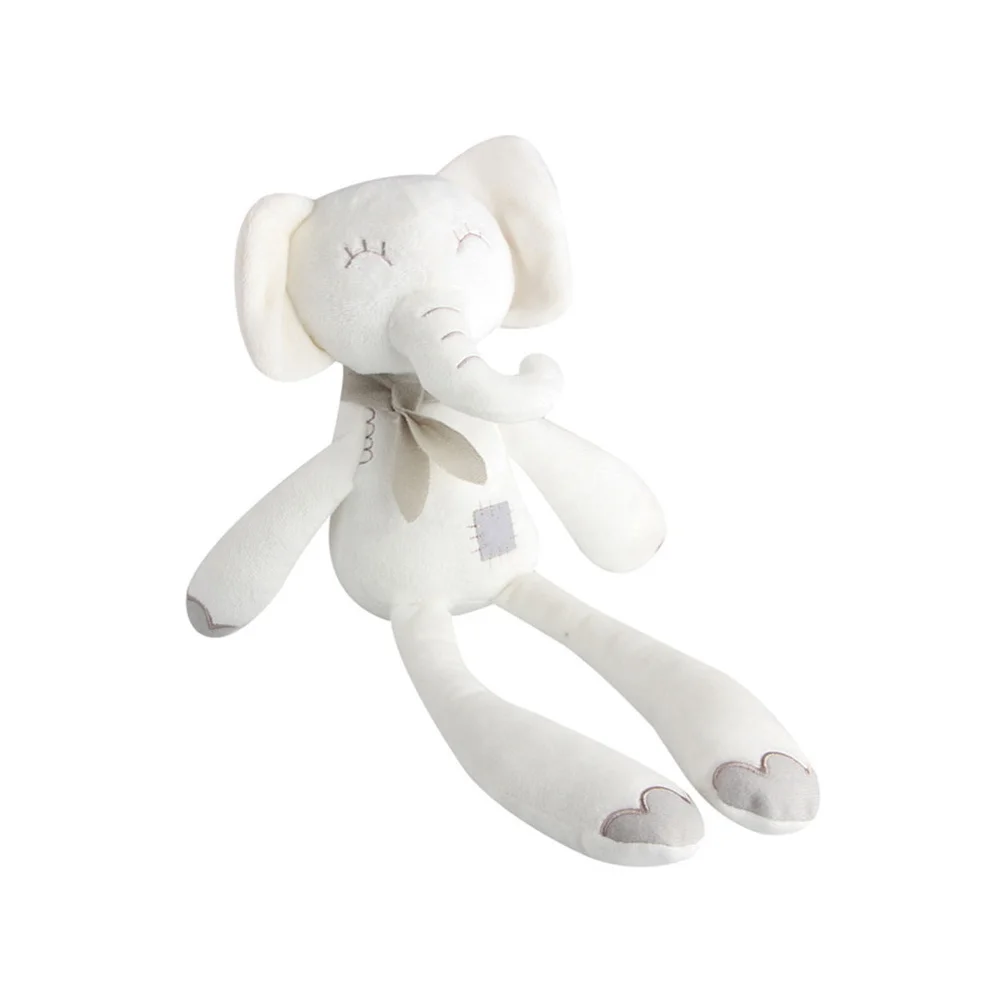 

New Cute Children Plush Long Feet Cartoon Elephant Toy Clean White High Quality Baby Sleep Popularity Comfort Plush Doll Pillow