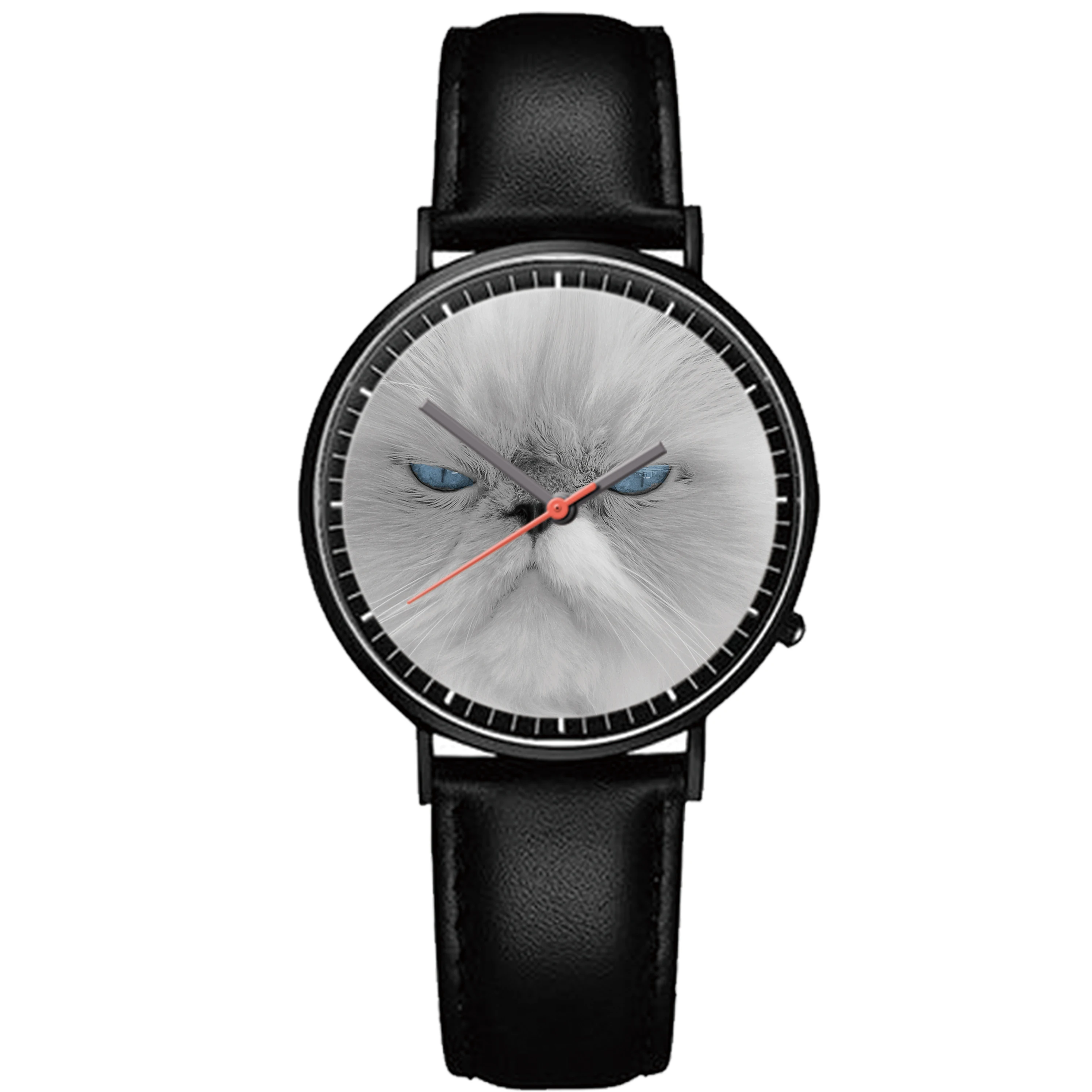 Часы MISS WHITE с изображением кошки часы для учеников средней школы уникальный