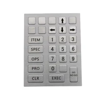 28 keys custom ip65 kiosk metal rugged keyboard stainless steel industrial usb keypad